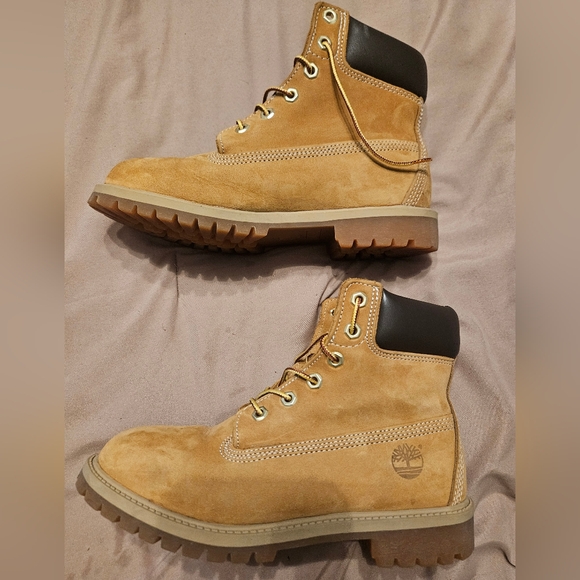 Timberland 6M 12909 Premium Internal Wedge Wheat Boots - Picture 10 of 16